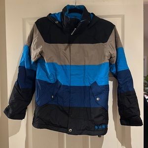 Boy burton snowboard/ski jacket sz medium 10/12